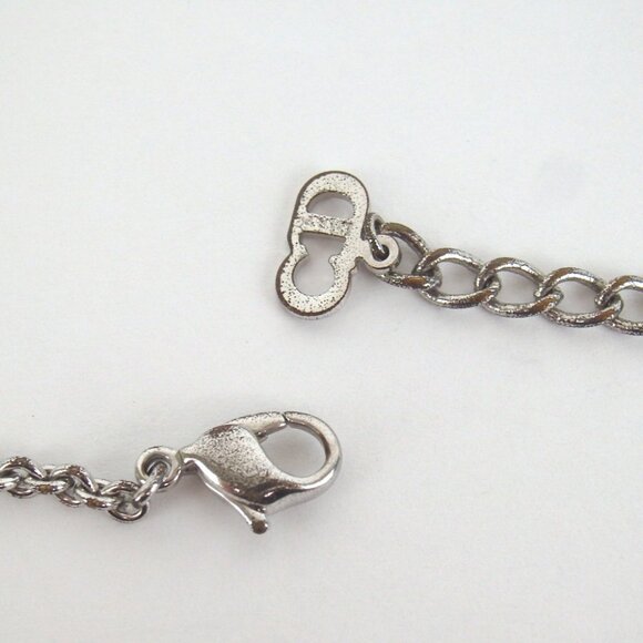 Authentic Christian Dior Logo charm Necklace metal [Used] - Picture 5 of 6